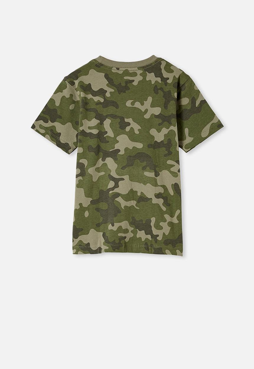 Cotton On - Max skater short sleeve tee - khaki