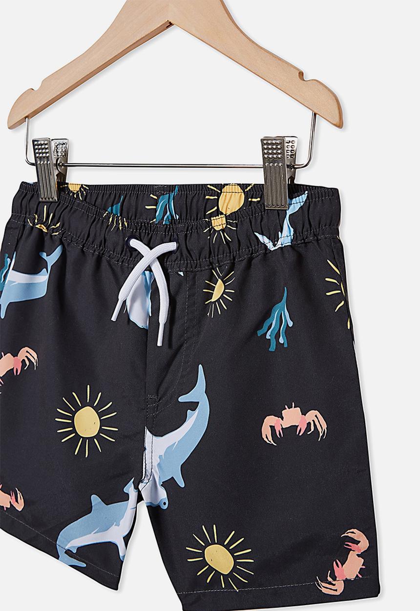Cotton On - Bailey board short - black