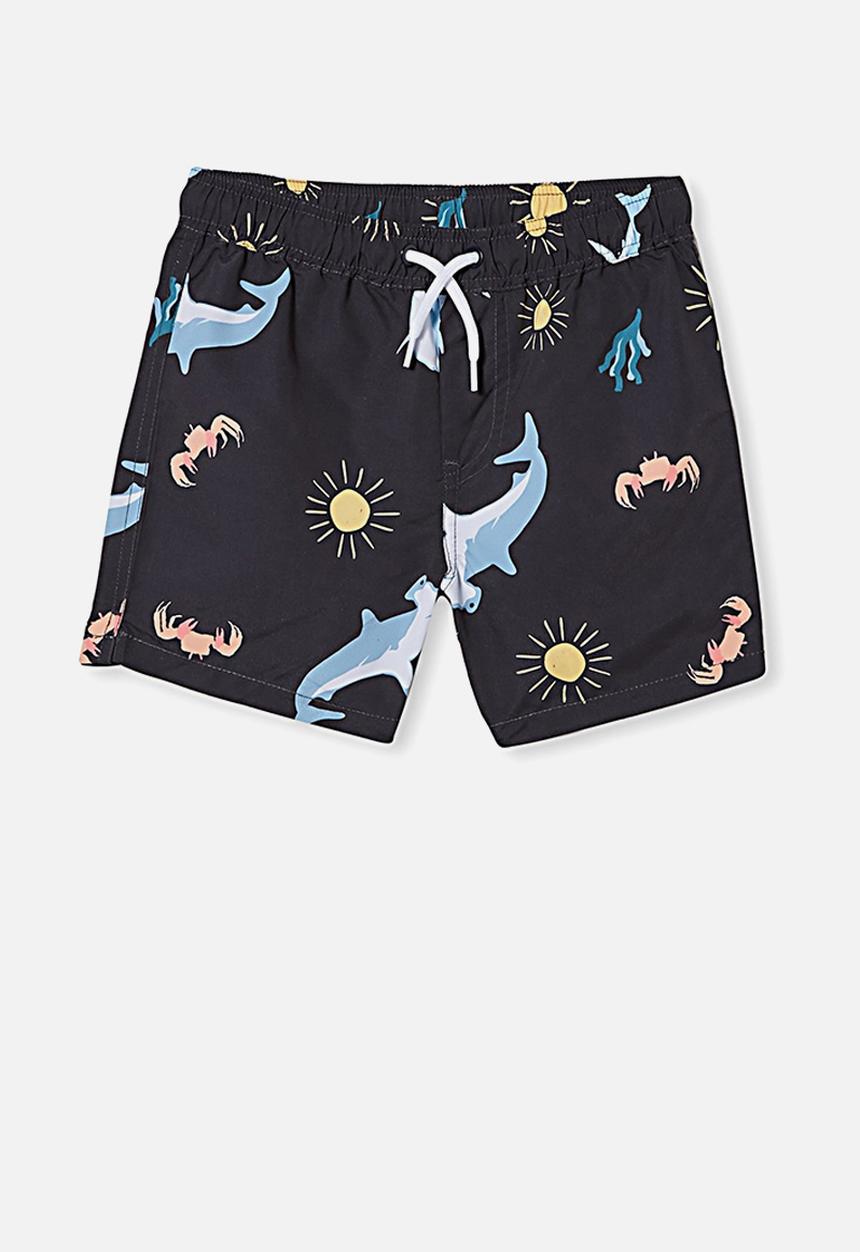 Cotton On - Bailey board short - black