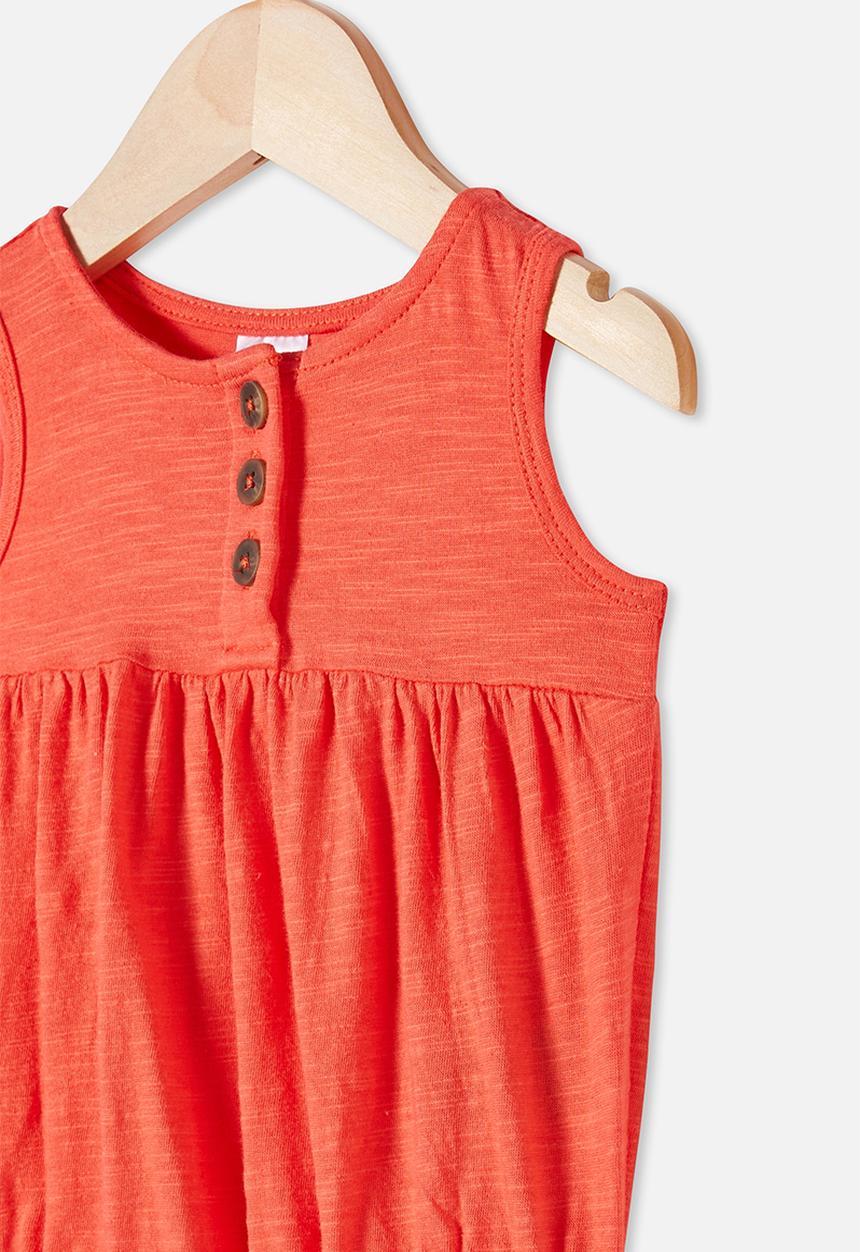 Cotton On - Craigelina singlet bubbysuit - orange