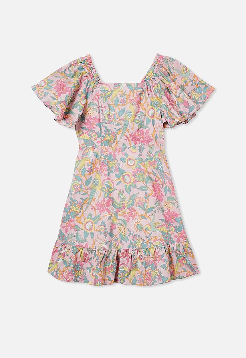 Free by Cotton On - Salma short sleeve dress - multi