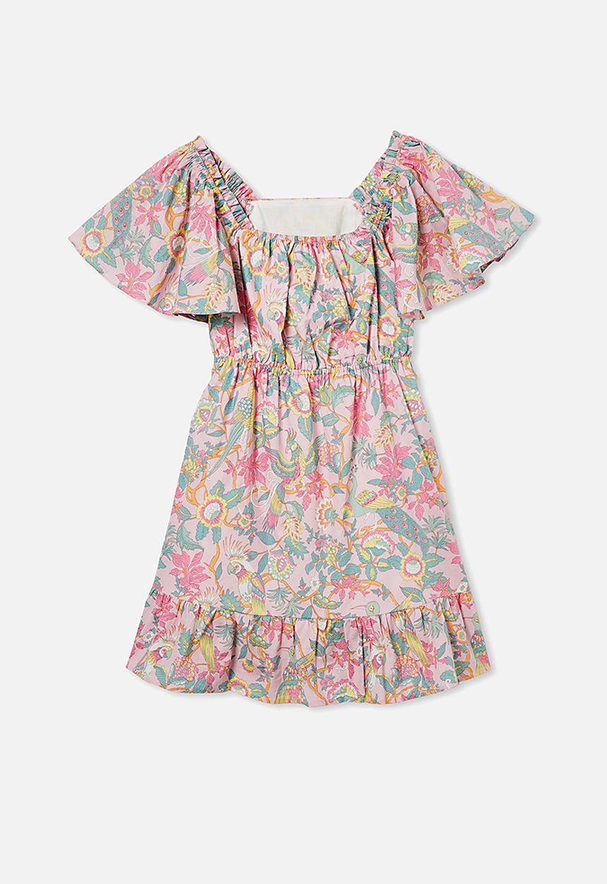 Free by Cotton On - Salma short sleeve dress - multi