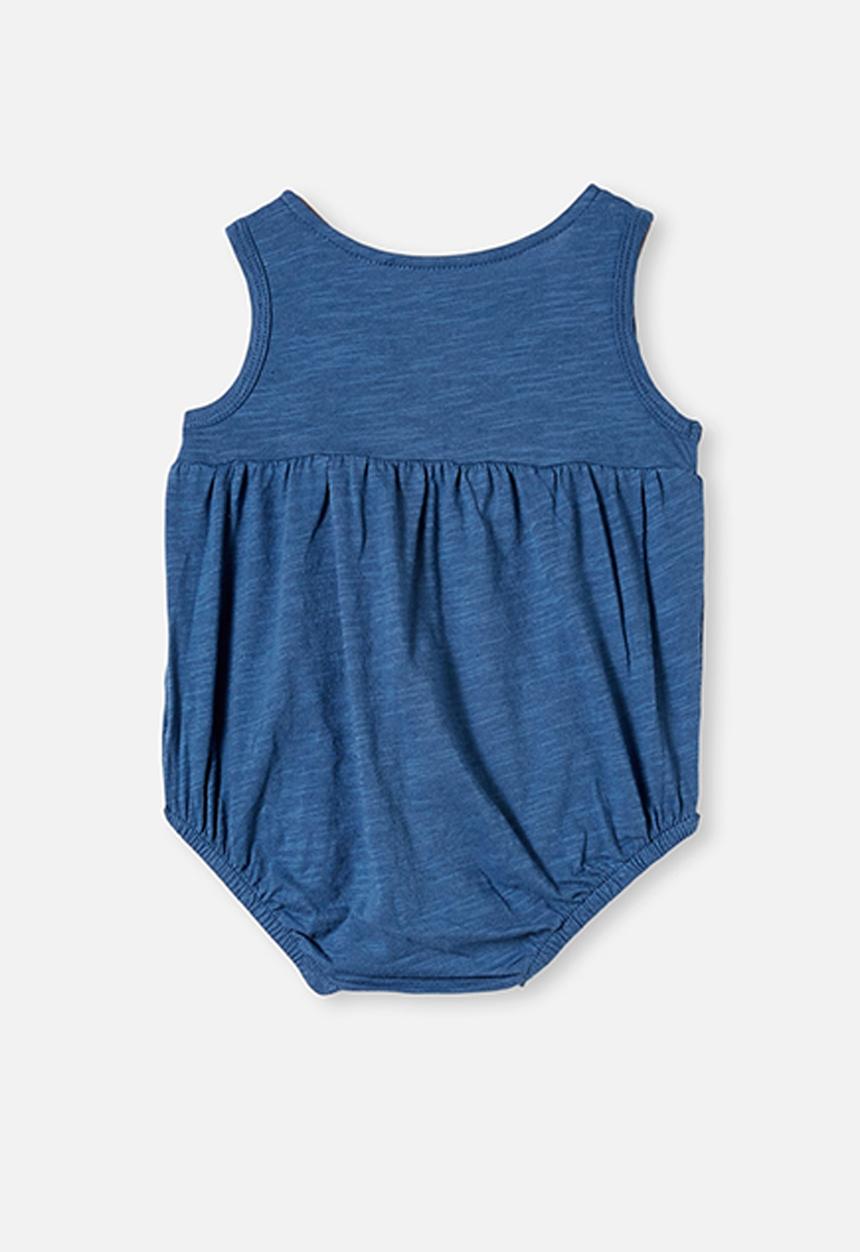 Cotton On - Craigelina singlet bubbysuit - blue 