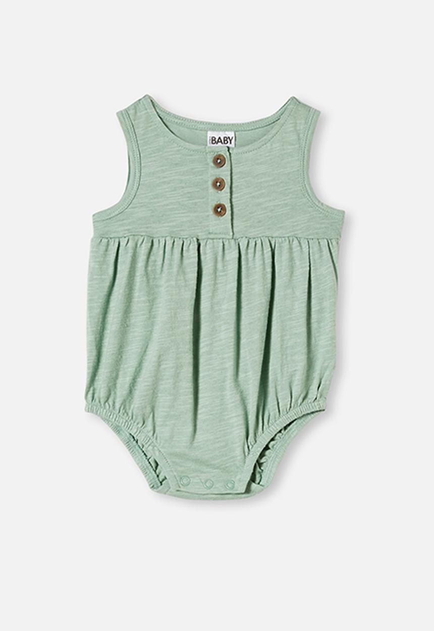 Cotton On - Craigelina singlet bubbysuit - green 