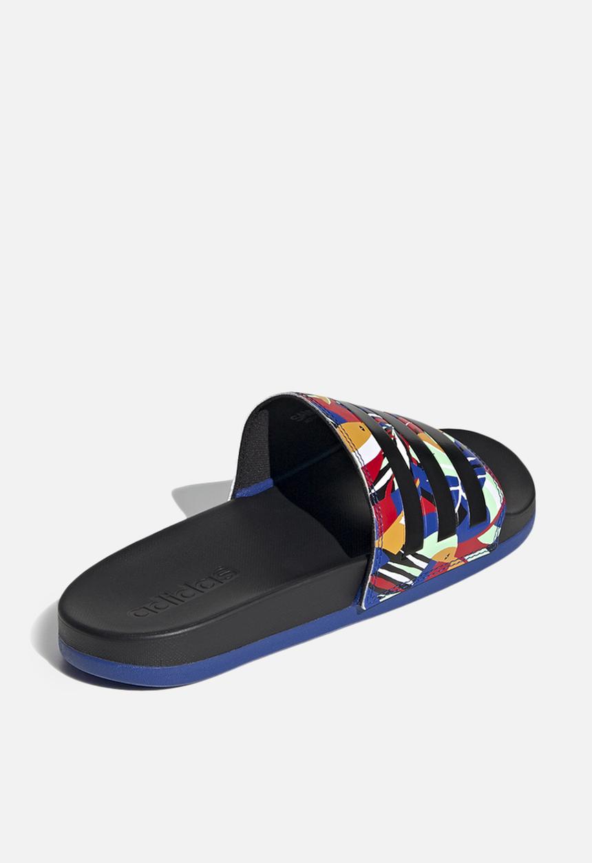 adidas Originals - Adilette comfort - core black & royal blue