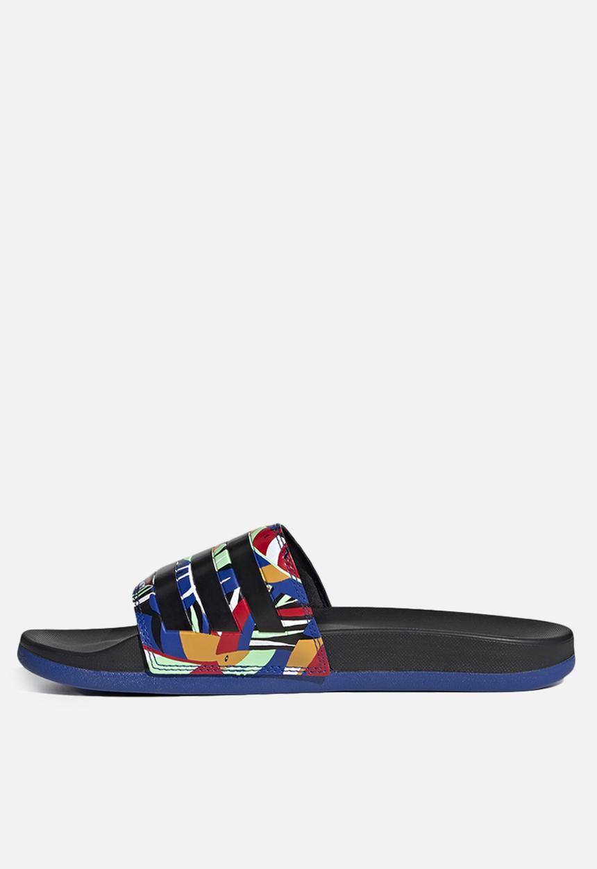 adidas Originals - Adilette comfort - core black & royal blue