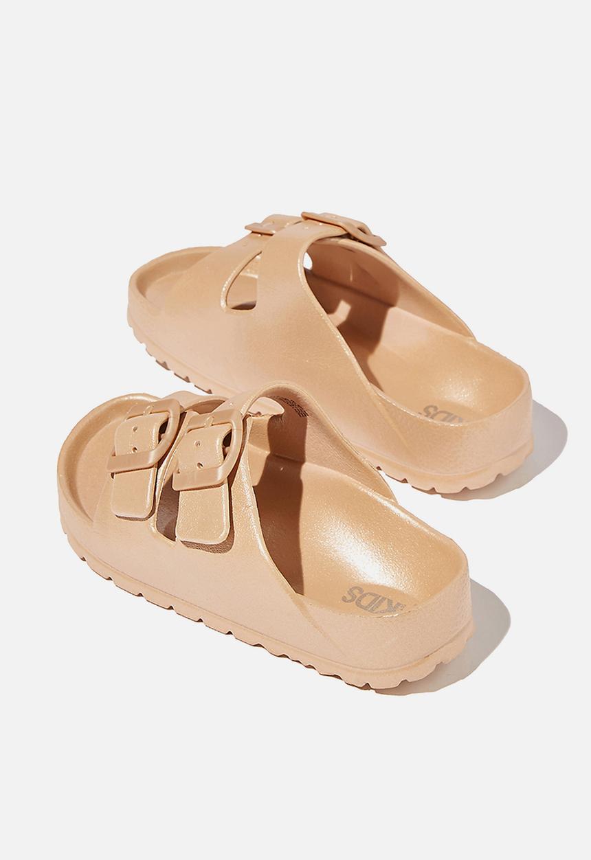 Cotton On - Twin strap slide - matte rose gold