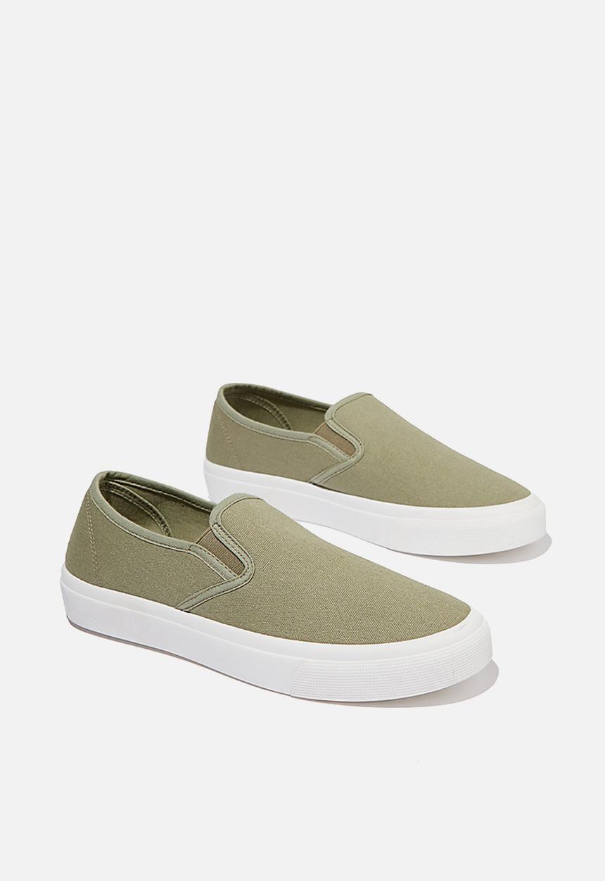 Cotton On - Harper slip on - khaki canvas