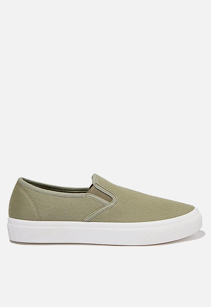 Cotton On - Harper slip on - khaki canvas