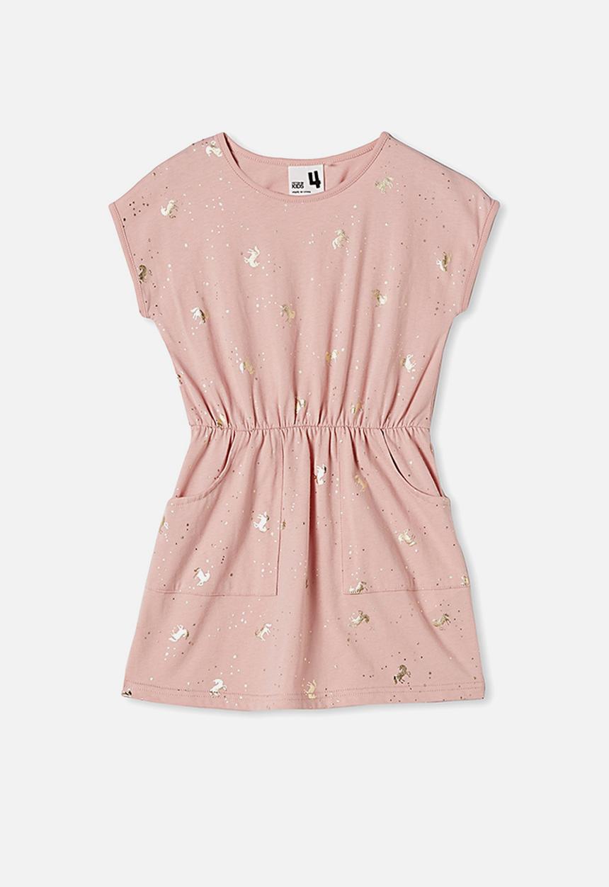 Cotton On - Sigrid short sleeve dress - pink