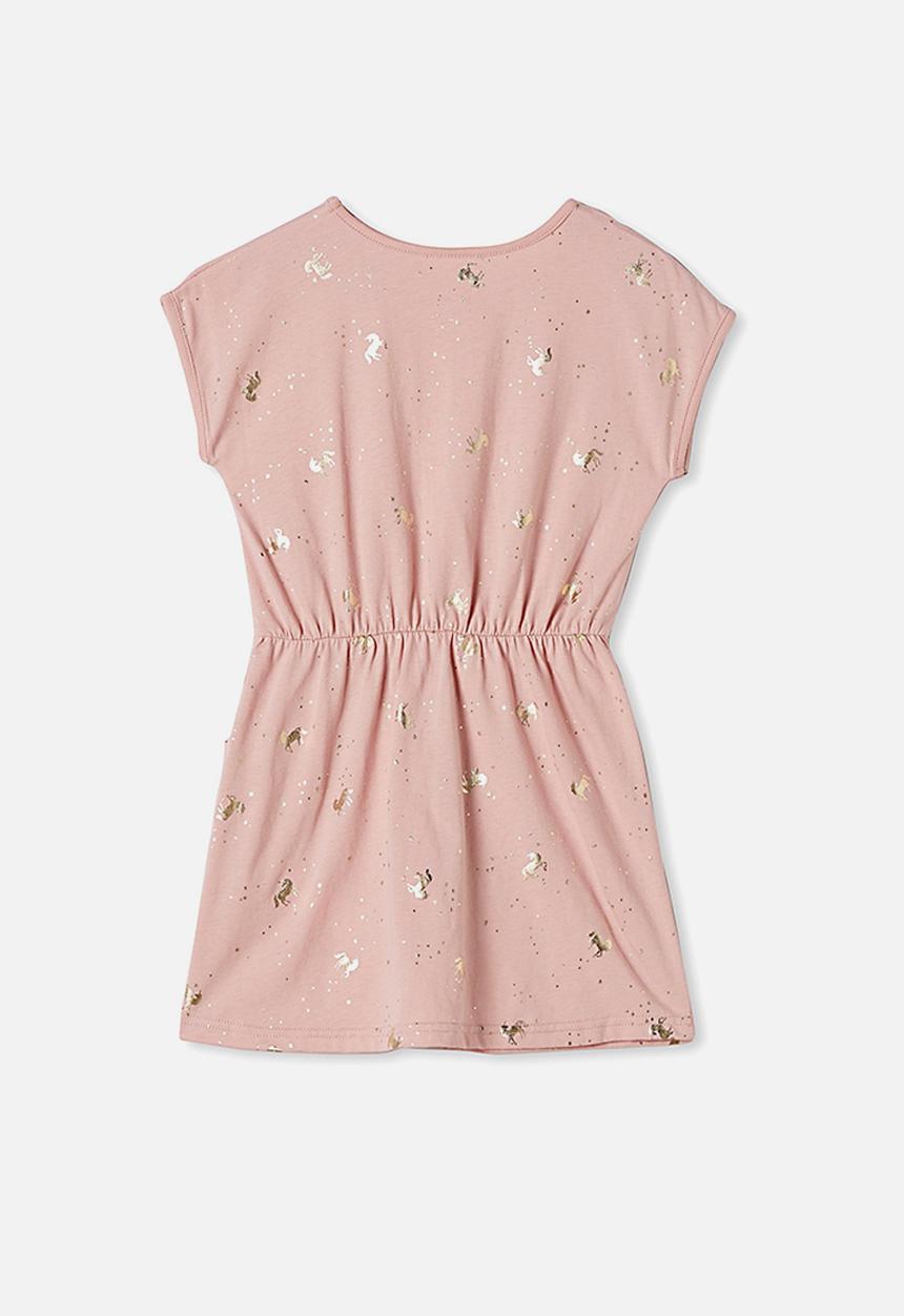 Cotton On - Sigrid short sleeve dress - pink