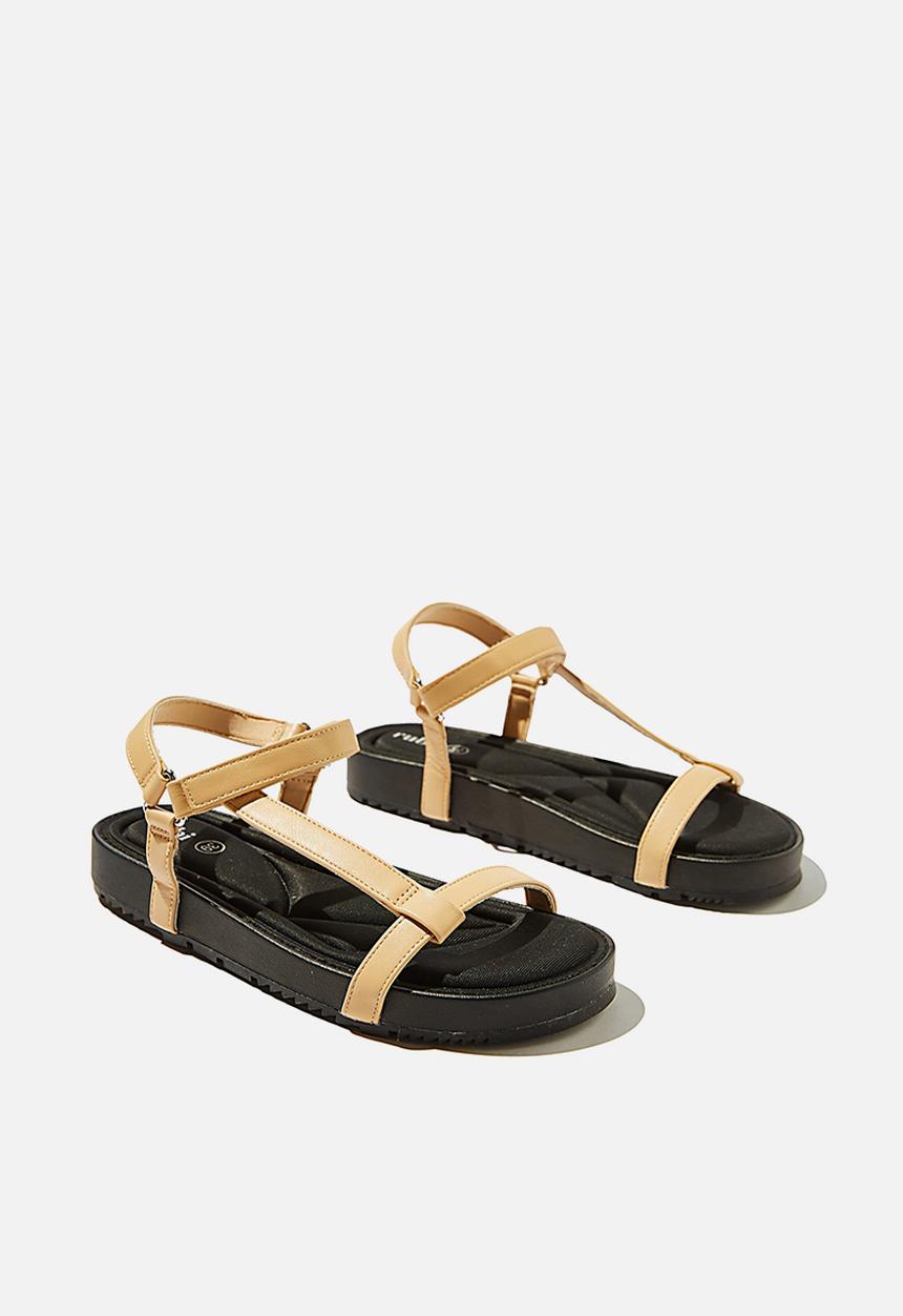 Cotton On - Malmo flatform sporty sandal  - camel 