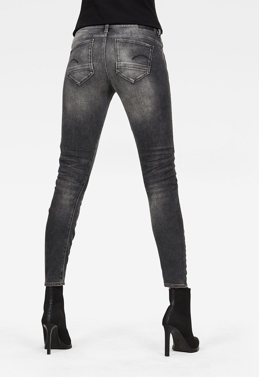 G-STAR - Arc 3d mid skinny womens jeans - vintage basalt