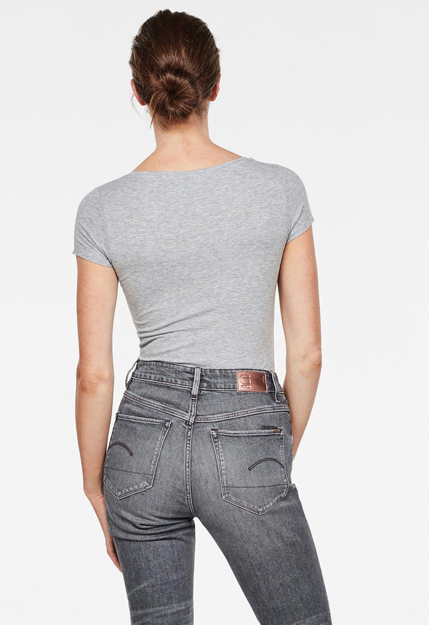 G-STAR - Basic round neck cap sleeve T-shirt - grey