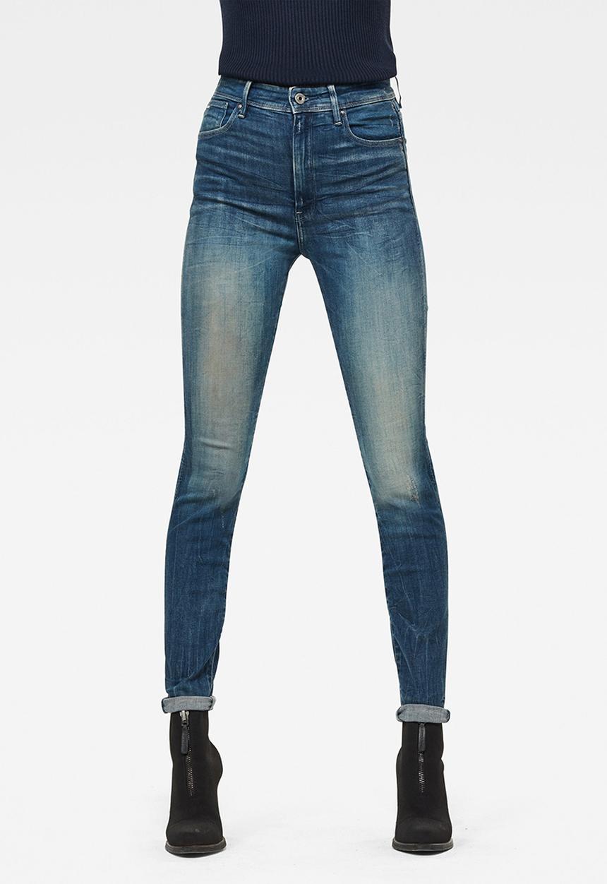 G-STAR - Kafey ultra high skinny womens jeans - faded baum blue