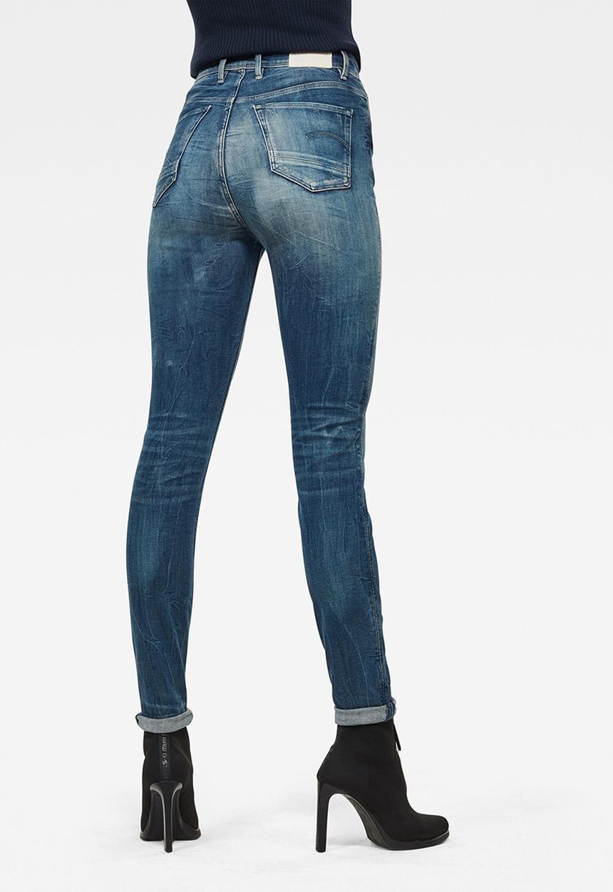 G-STAR - Kafey ultra high skinny womens jeans - faded baum blue