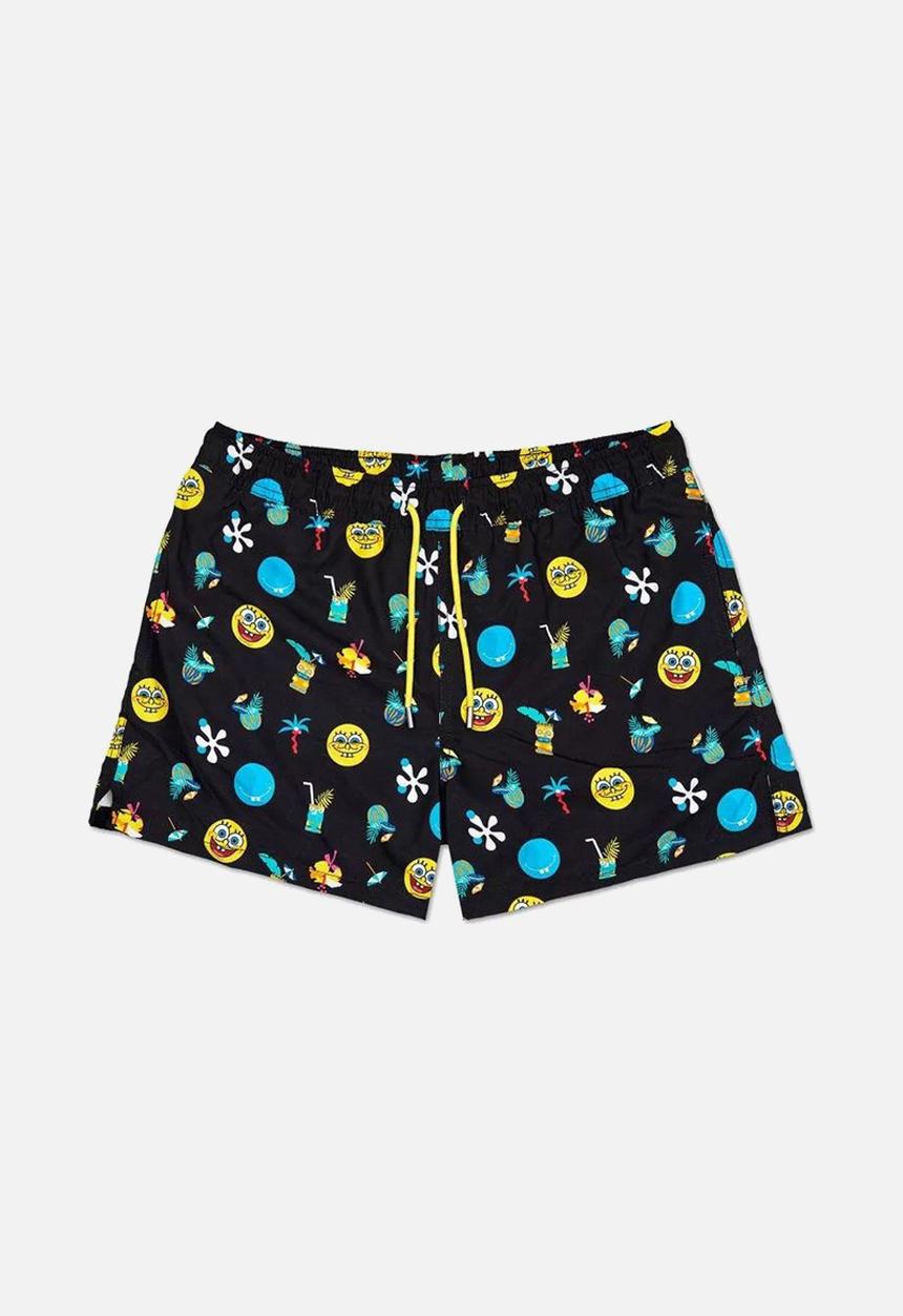 Happy Socks - Sponge box black swim shorts - multi