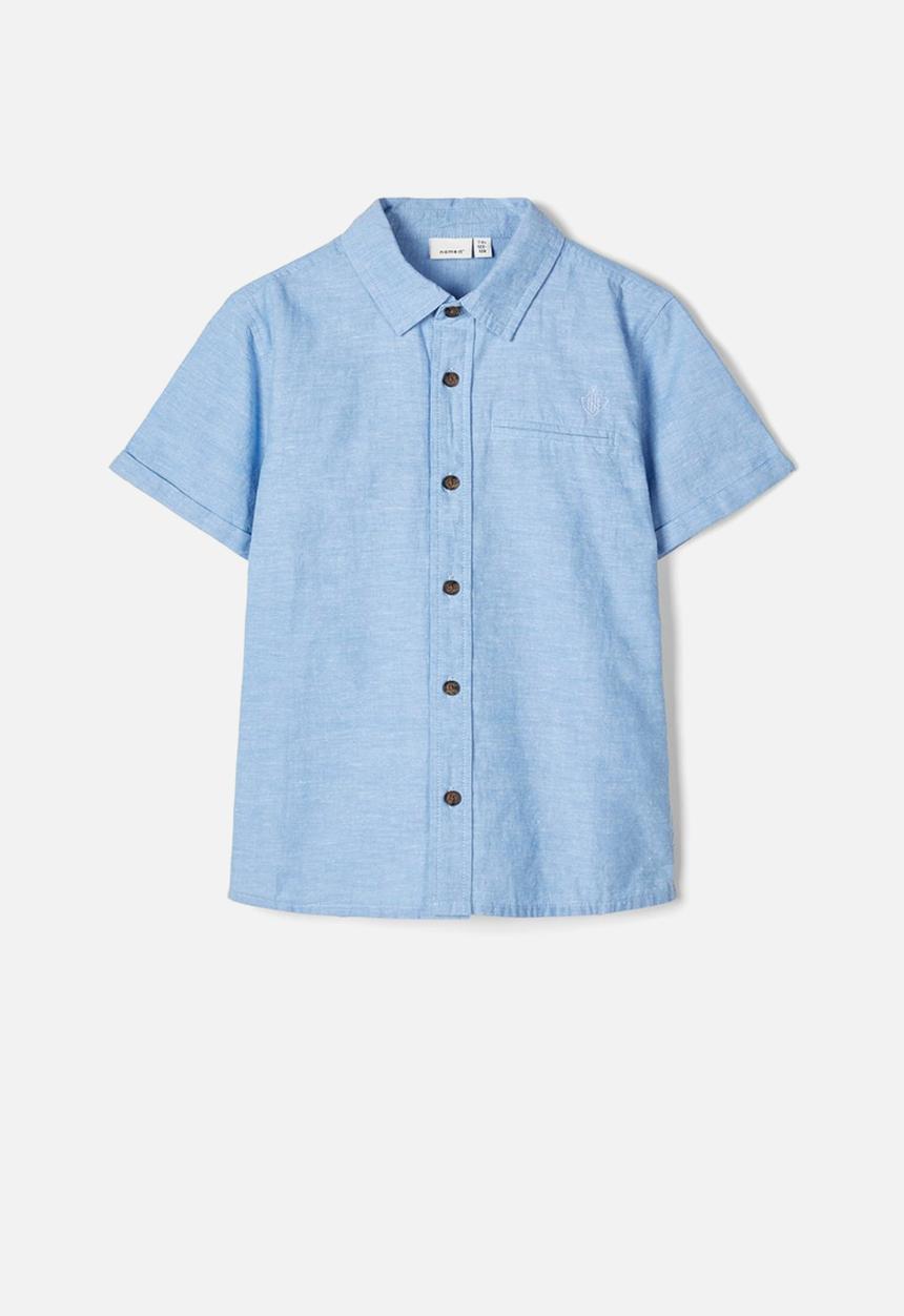 Name It - Fugl short sleeve shirt - blue