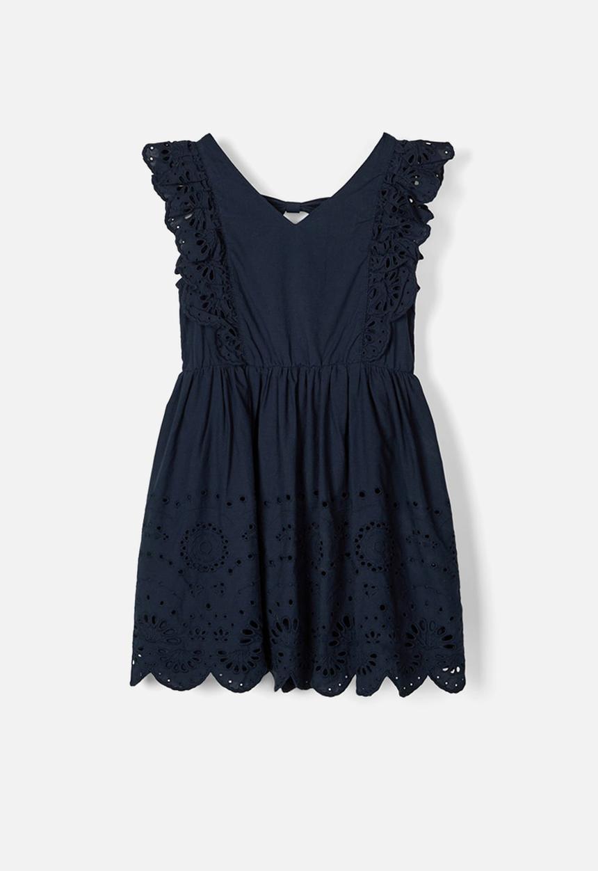 Name It - Brodery anglaise dress - navy