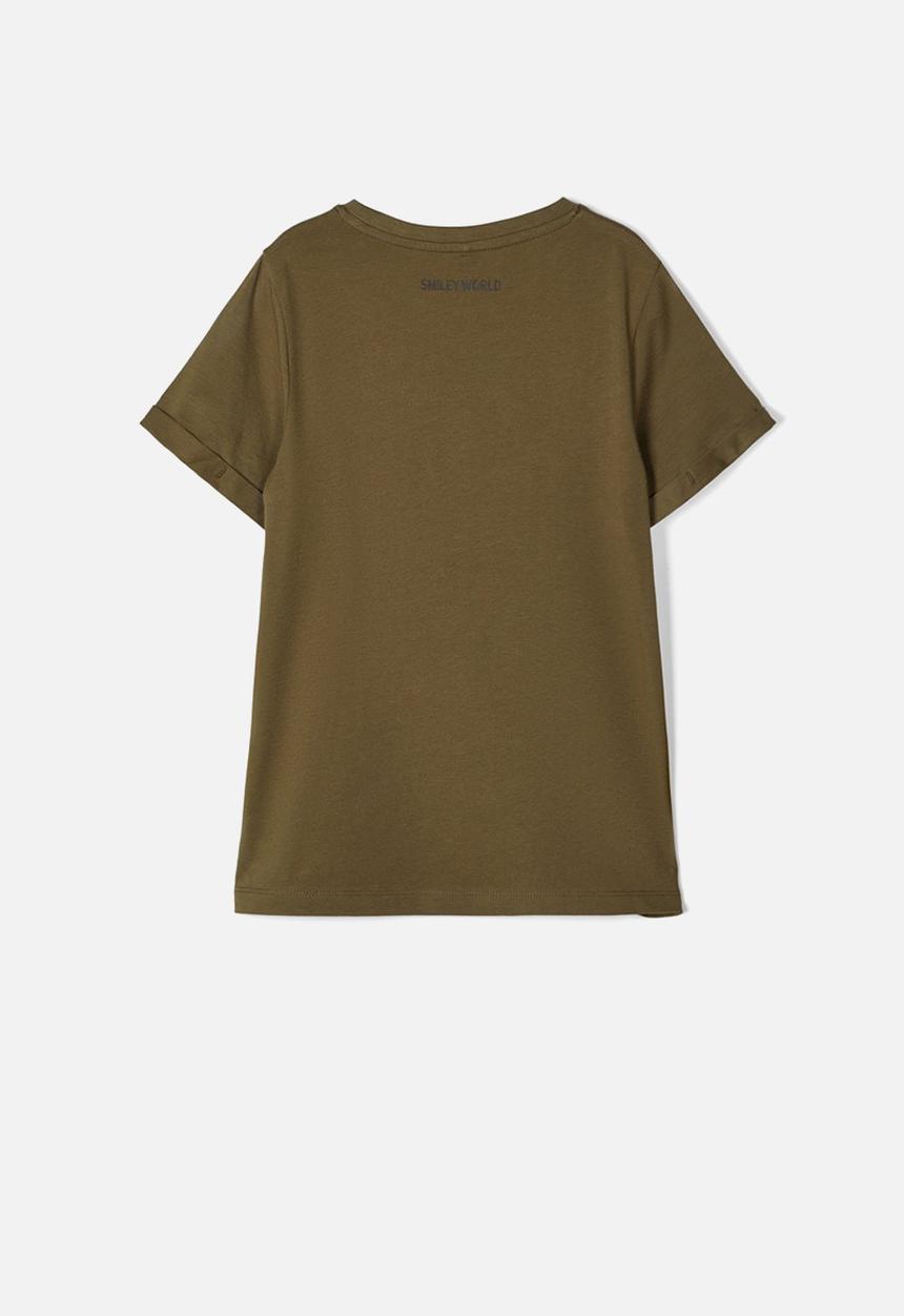 Name It - Happy telo short sleeve top - khaki 