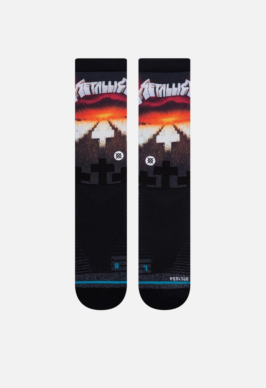 Stance Socks - Master of puppets crew sock - black