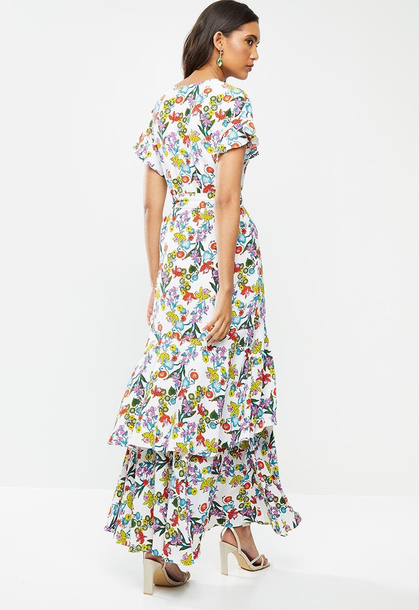Glamorous - Tiered floral maxi - multi