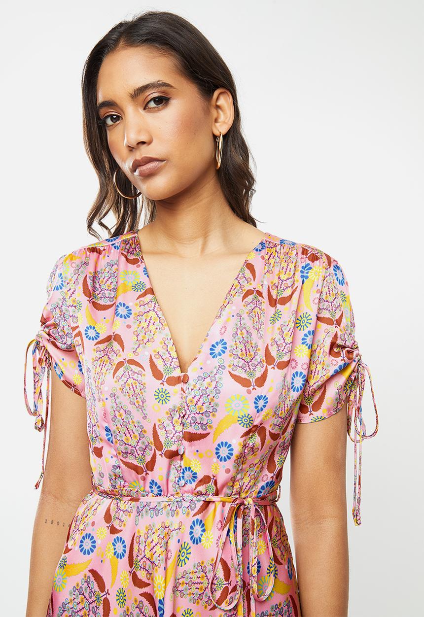 Glamorous - Printed dress - pink 