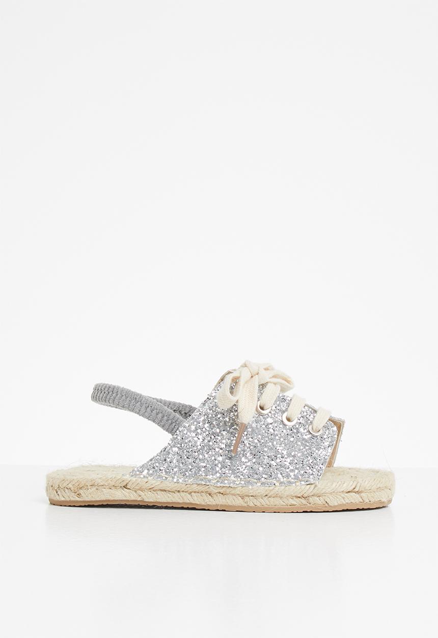 Pop Candy - Girls espadrille sandal - silver