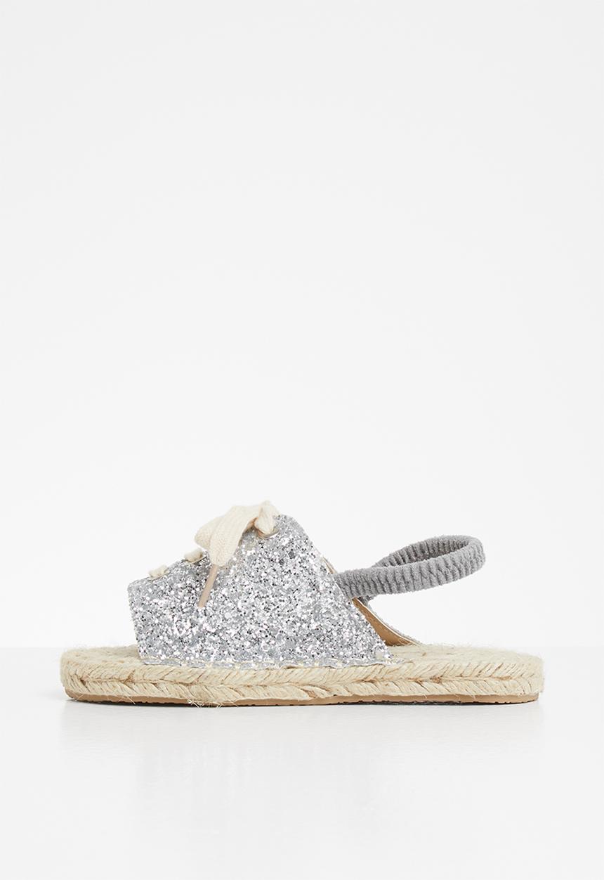 Pop Candy - Girls espadrille sandal - silver