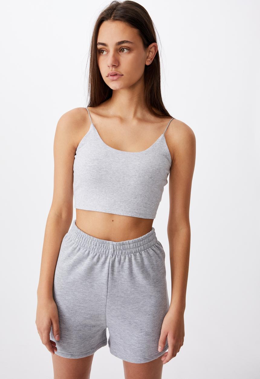 Factorie - Elastic strap tank - grey marle