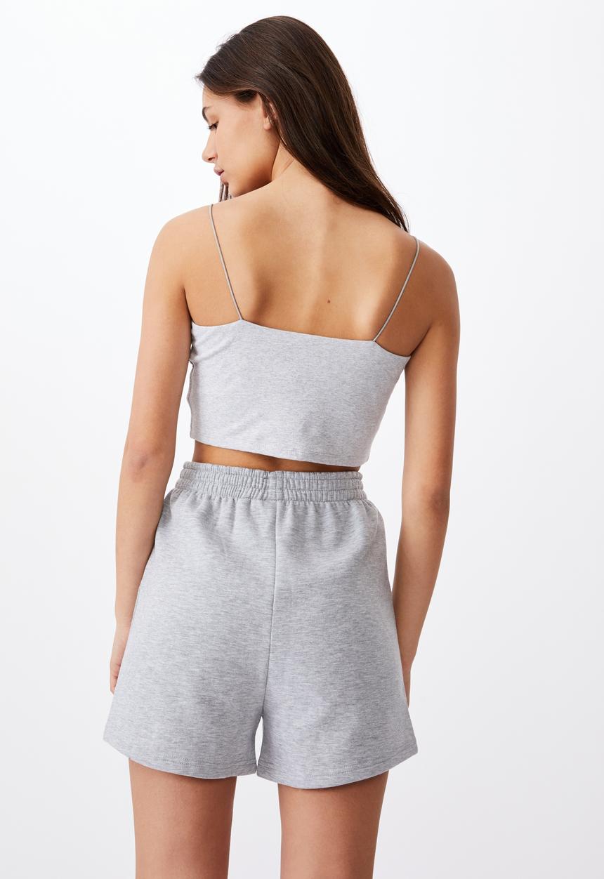 Factorie - Elastic strap tank - grey marle