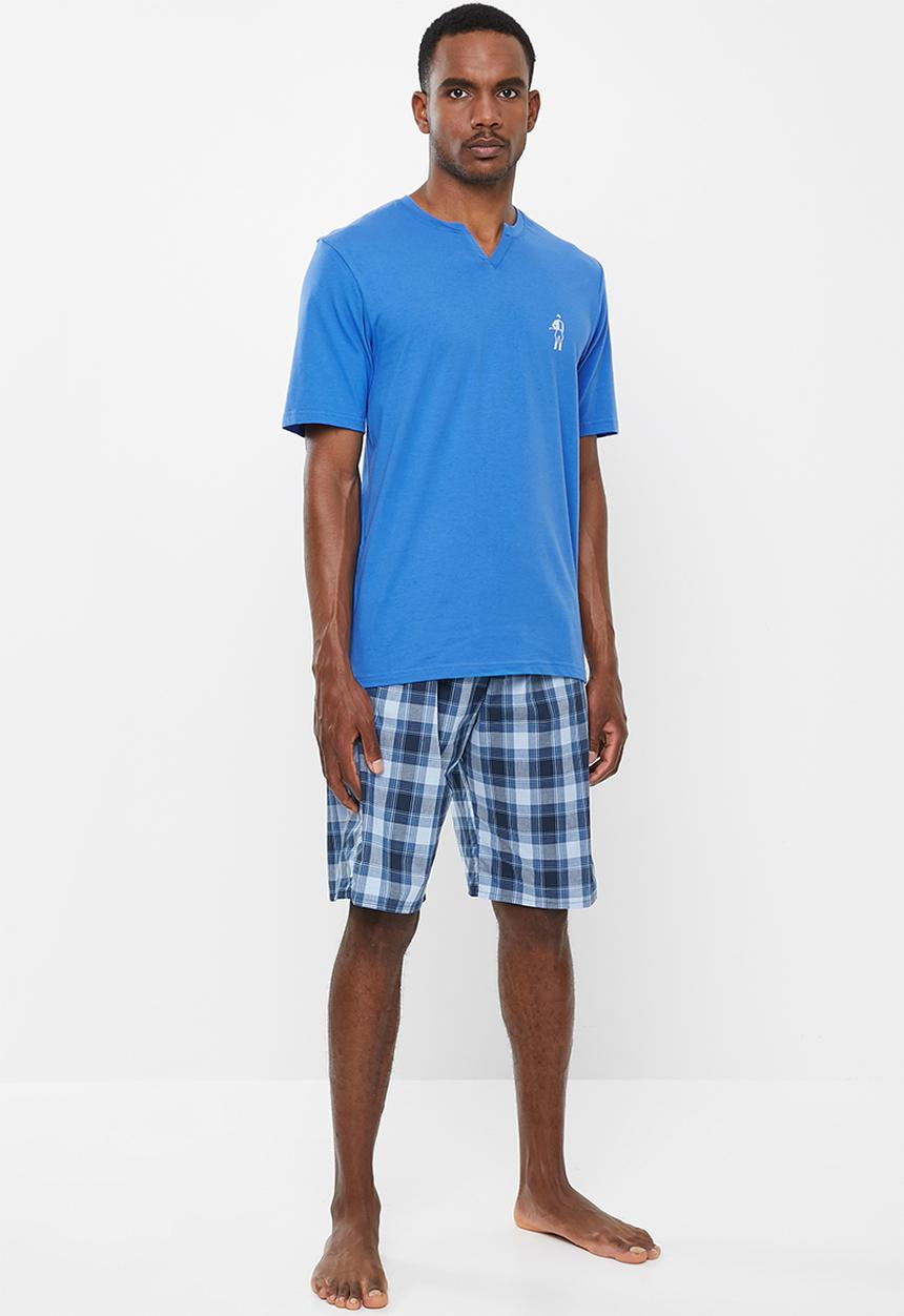 Jockey - Sleep short sleeve V-tee - blue cove