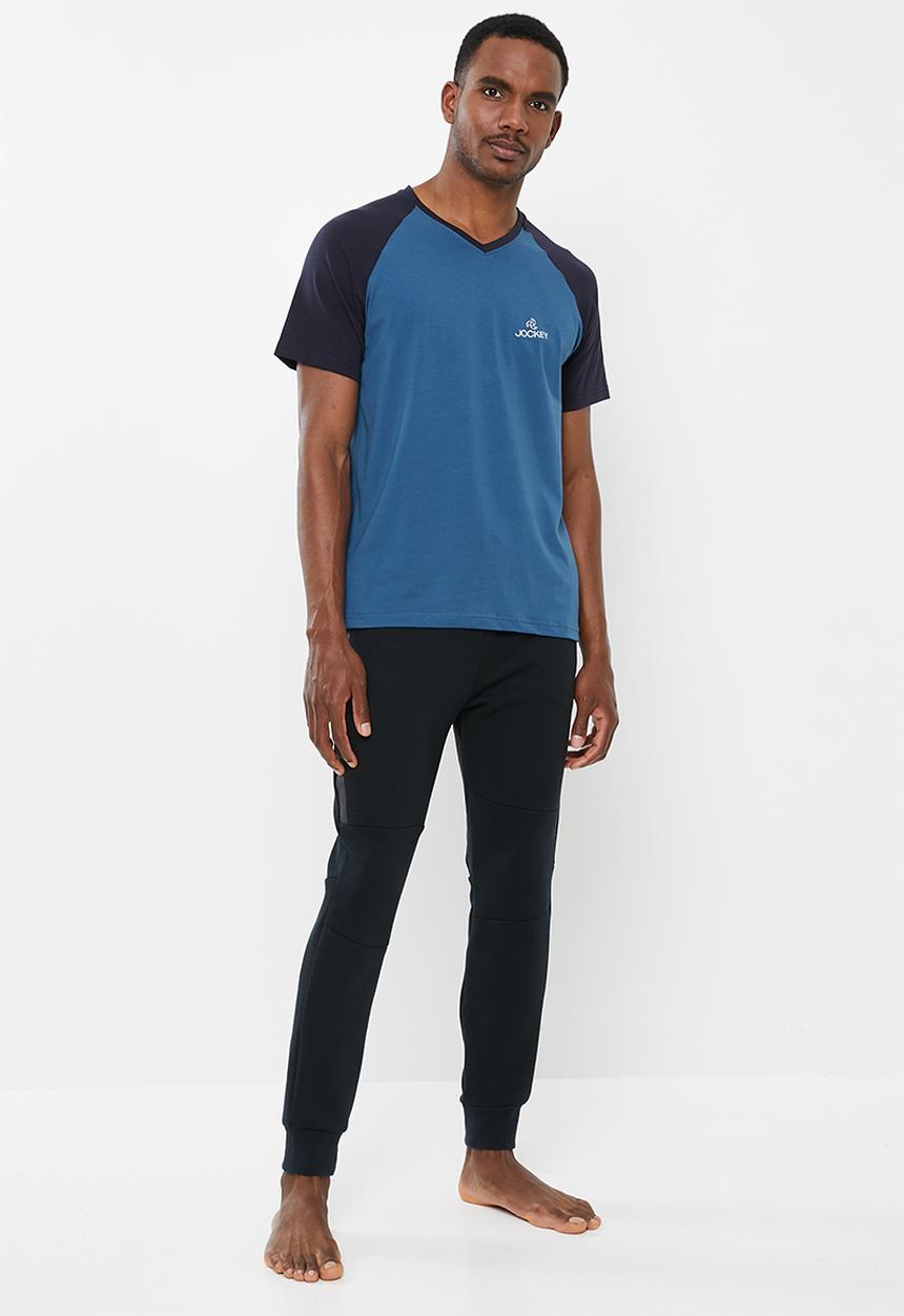 Jockey - Raglan colour blocked tee - ocean depths