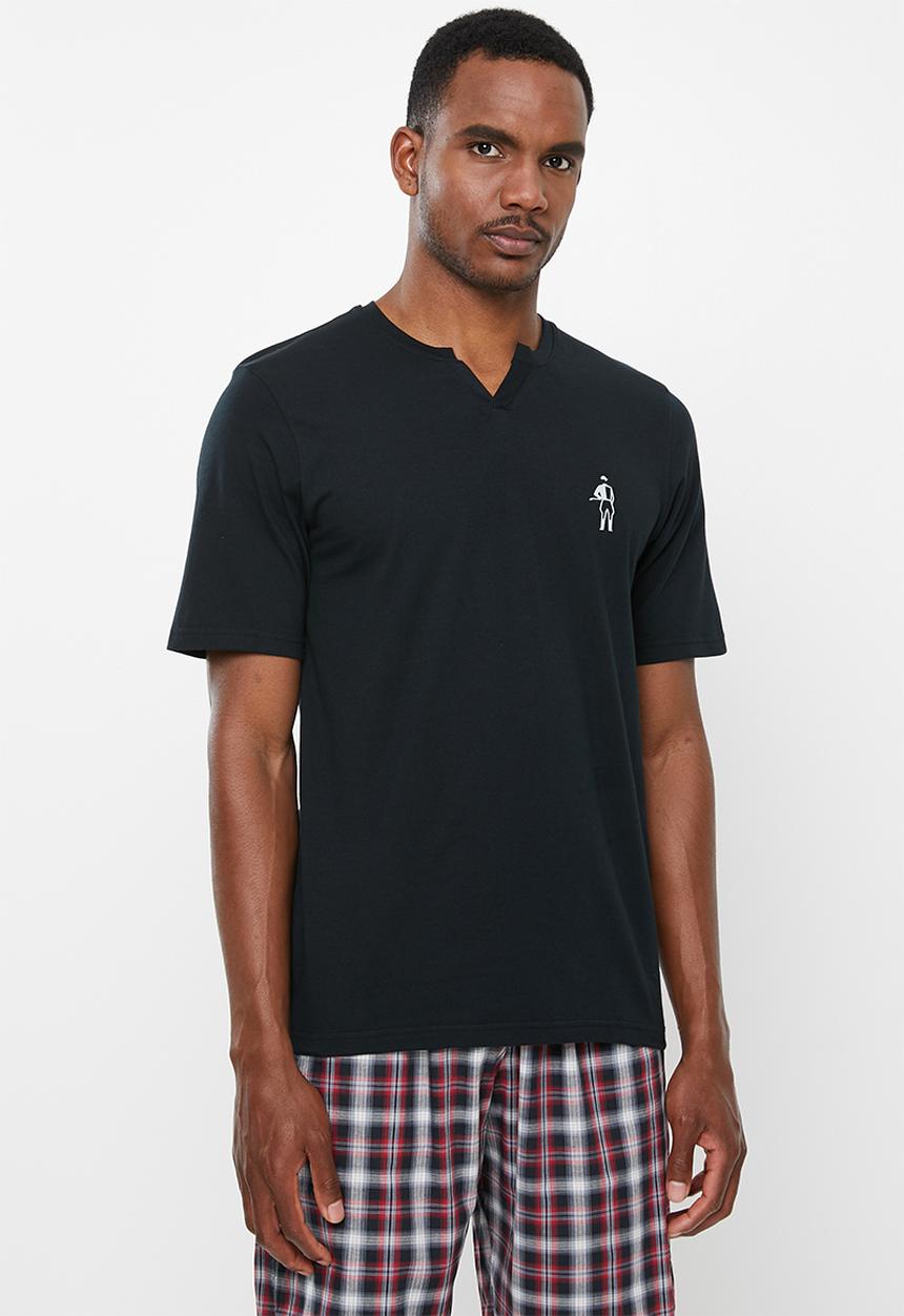 Jockey - Short sleeve V-tee - black