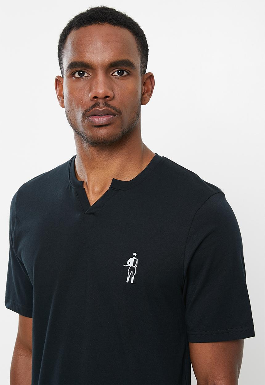 Jockey - Short sleeve V-tee - black