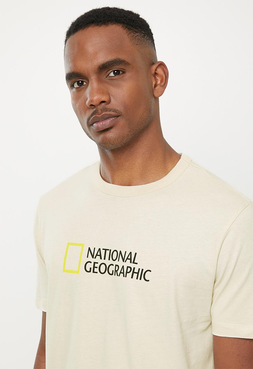 MANGO - National Geographic cotton  T-shirt - neutral
