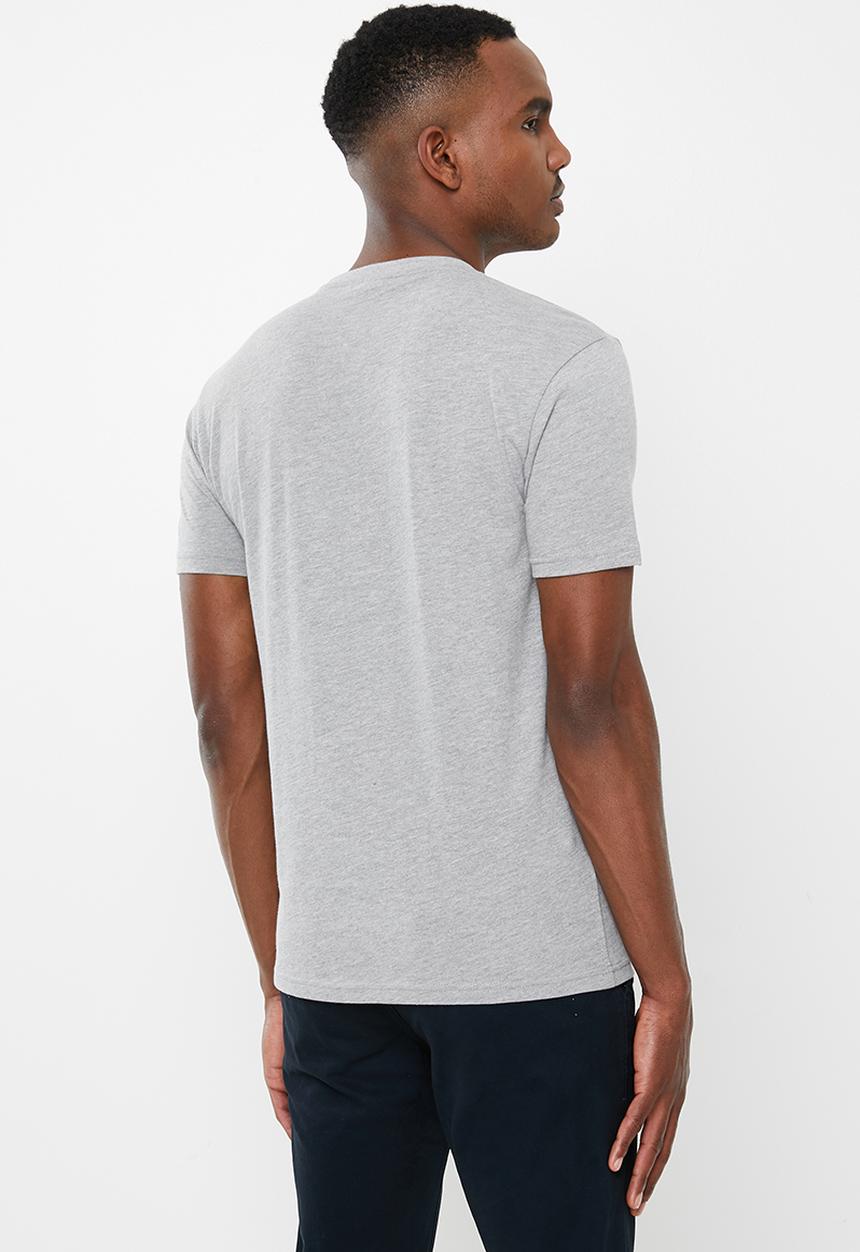 POLO - Mens Cory crest crew neck tee - grey