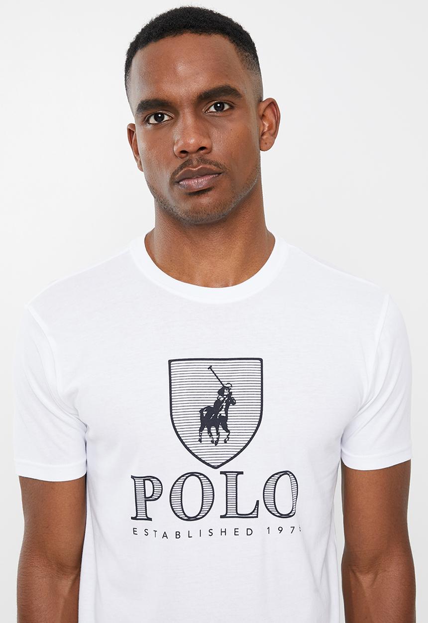 POLO - Cory crest crew neck tee - white