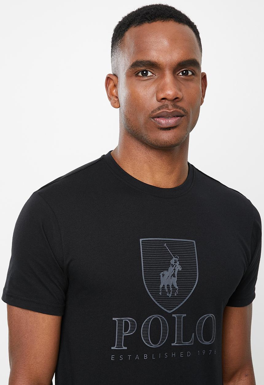 POLO - Cory crest crew neck tee - black