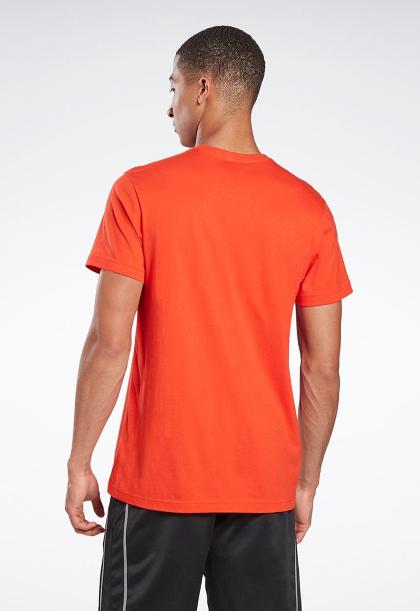 Reebok - Reebok stacked short sleeve tee - red