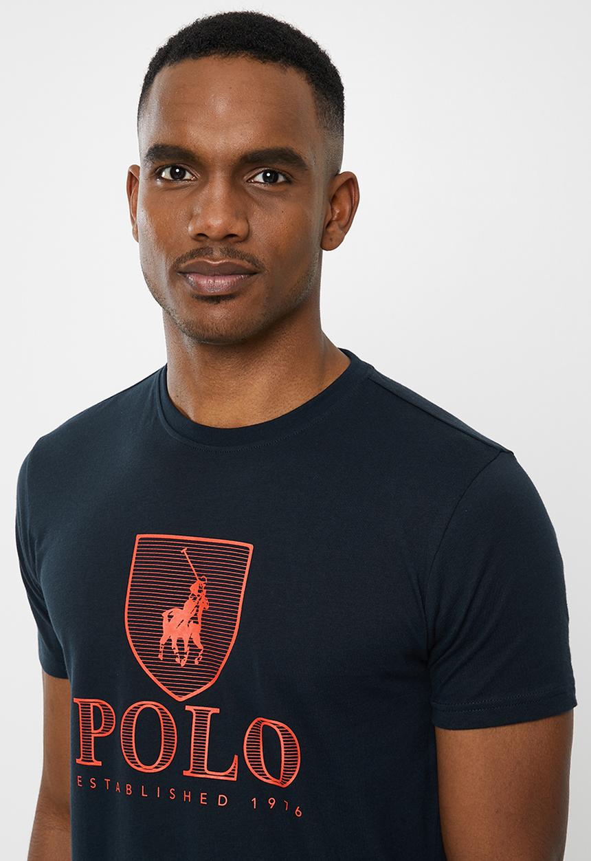 POLO - Cory crest crew neck tee - navy