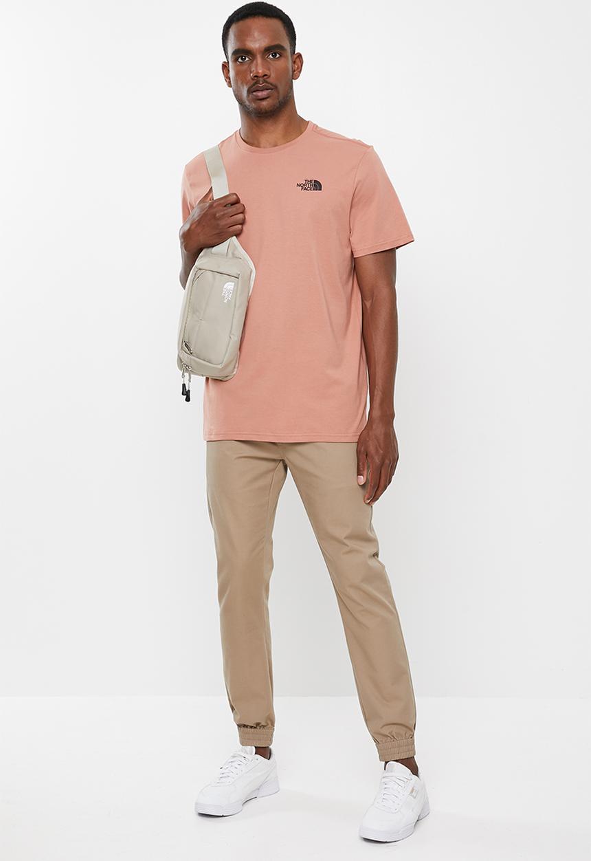 The North Face - Short sleeve red box tee - pale pink