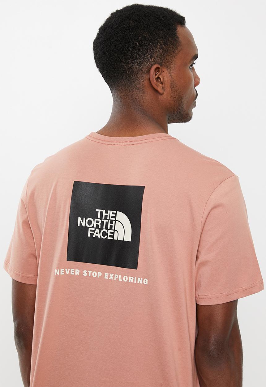 The North Face - Short sleeve red box tee - pale pink