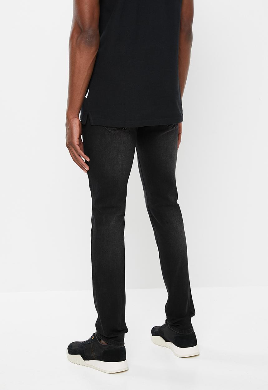 Jonathan D - Slim fit five pocket denim jeans - black