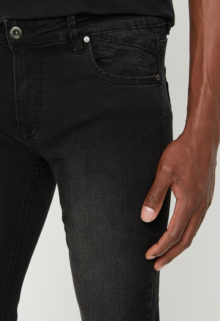 Jonathan D - Slim fit five pocket denim jeans - black