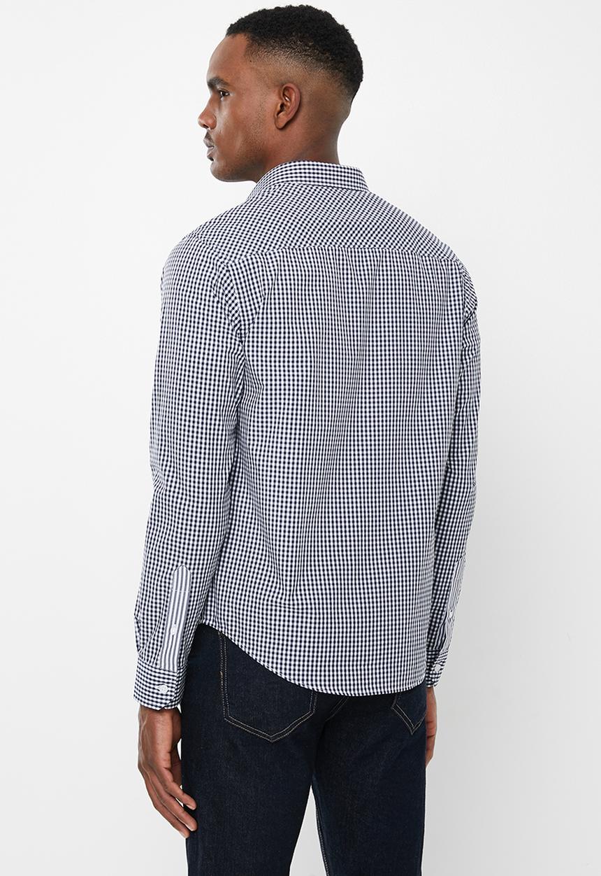 Pringle of Scotland - Devin long sleeve styled - navy & white