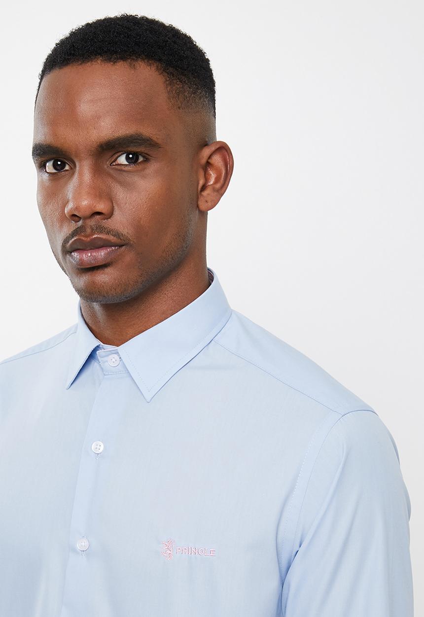 Pringle of Scotland - Mcneill long sleeve styled - blue