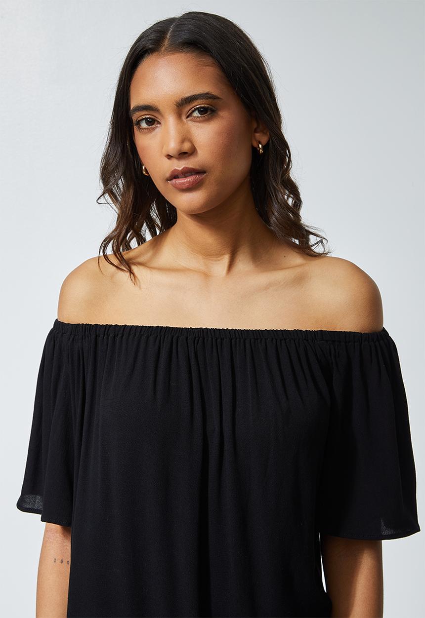 Superbalist - Basic off the shoulder blouse - black