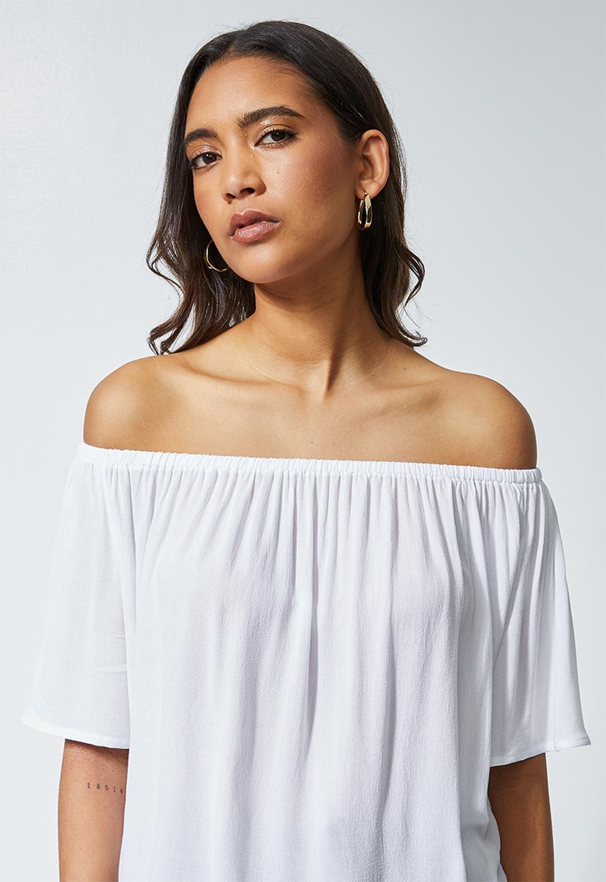 Superbalist - Basic off the shoulder blouse - white