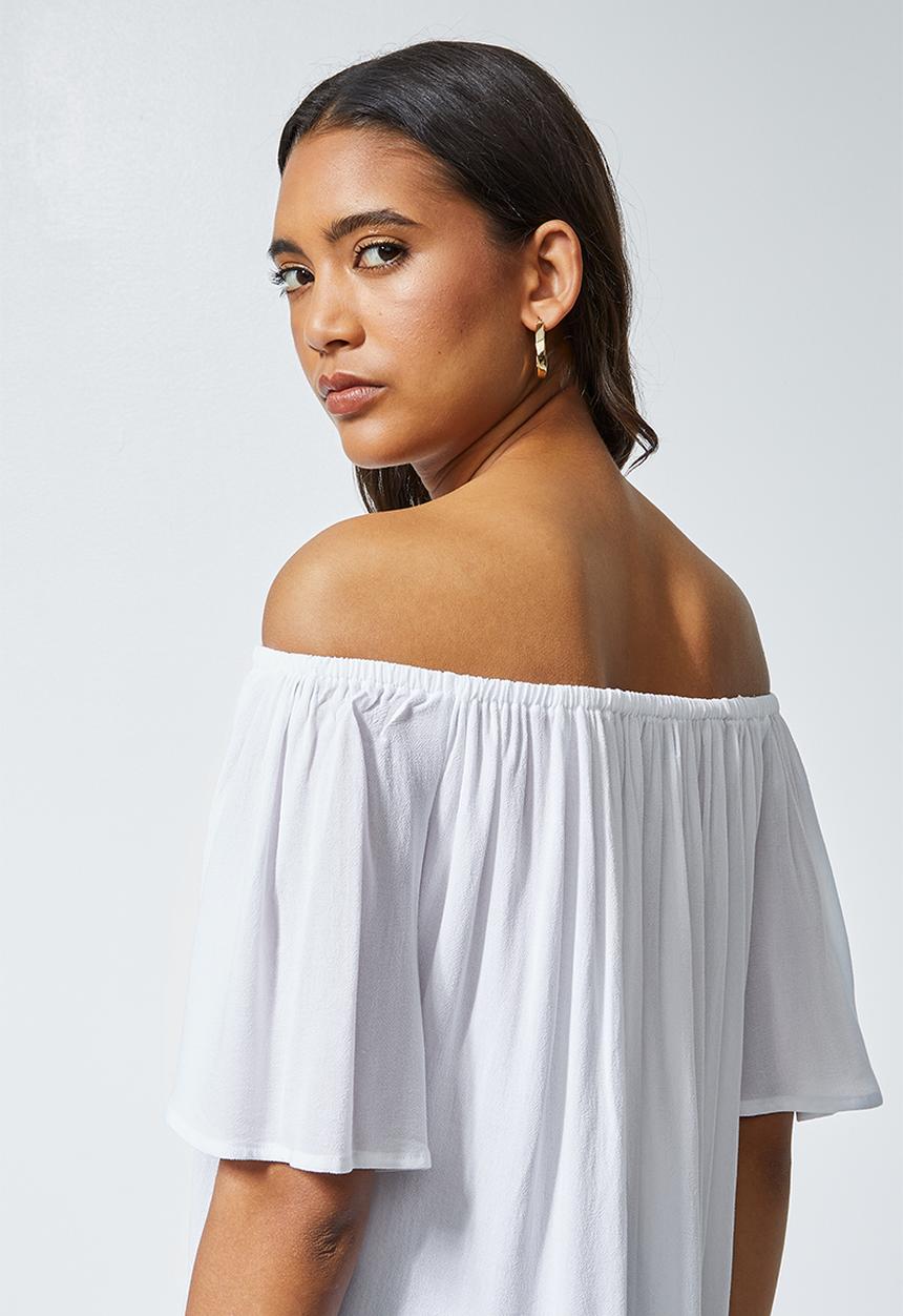 Superbalist - Basic off the shoulder blouse - white